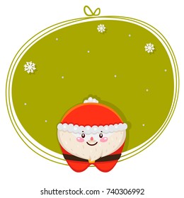 Christmas tooth, Santa Claus, cartoon character, oral dental hygiene, vector.