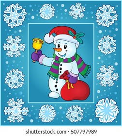 Christmas topic greeting card 9 - eps10 vector illustration.