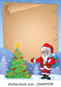 Christmas topic parchment 9 - eps10 vector illustration.