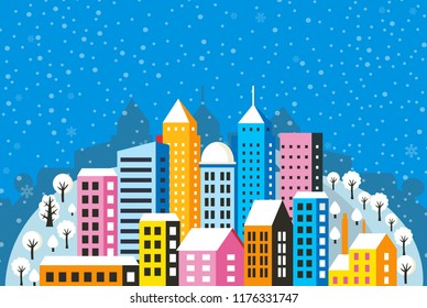 Christmas town winter festive streets new year celebration home of Santa.