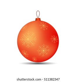 Christmas toy ball for tree bright EPS 10