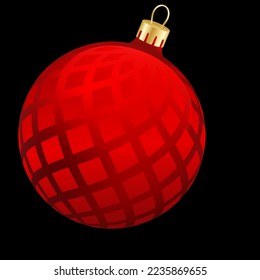 Christmas toy - bright red ball