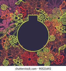 christmas toy consist of patterns. Vector illustration