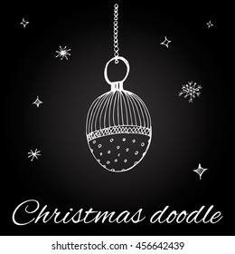 Christmas toy in doodle style.