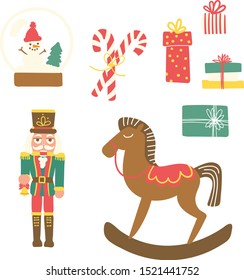 Christmas Toy Elements Cartoon Illustration