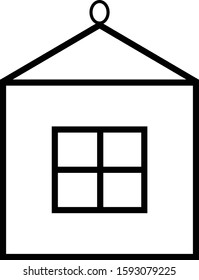 Christmas toy house vector empty