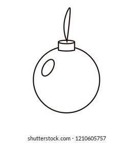 Christmas toy icon vector design