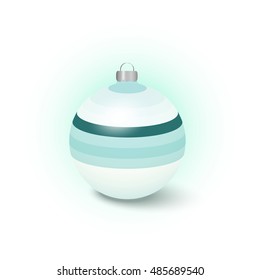 Christmas toy on a white background. Decorating for Christmas trees.
