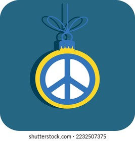 Christmas toy with a picture of the world