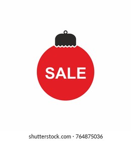 Christmas toy sale Icon vector