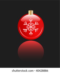 Christmas toy  with snowflake