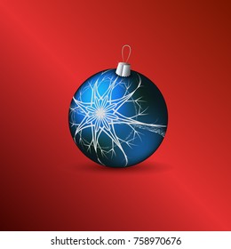 Christmas toy with snowflake