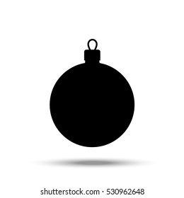 Christmas toy - symbol of the approaching Christmas.  Illustration isolated on white background.