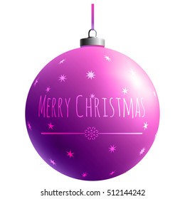 Christmas Toy. Xmas element. Holiday decoration. Colorful glass ball. Color decorative object. Bright gradient effect. Isolated sphere. 