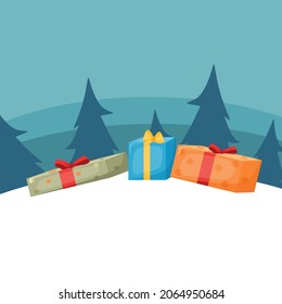 Christmas toys and balls of various shapes. A set of icons in cartoon style. Vector.