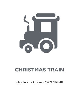 Christmas train icon. Christmas train design concept from Christmas collection. Simple element vector illustration on white background.