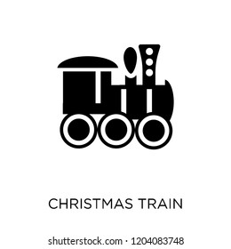 Christmas train icon. Christmas train symbol design from Christmas collection. Simple element vector illustration on white background.