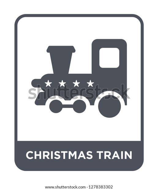 christmas train icon vector on white\
background, christmas train trendy filled icons from Christmas\
collection, christmas train vector\
illustration