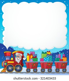 Christmas train theme image 6 - eps10 vector illustration.