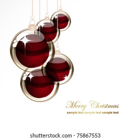 Christmas transparent balls