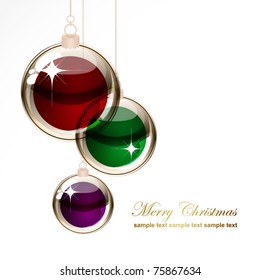 Christmas transparent balls