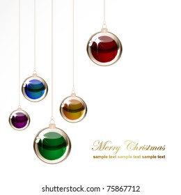 Bolas transparentes de Navidad