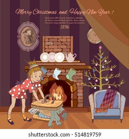 Christmas Travel, vector illustration