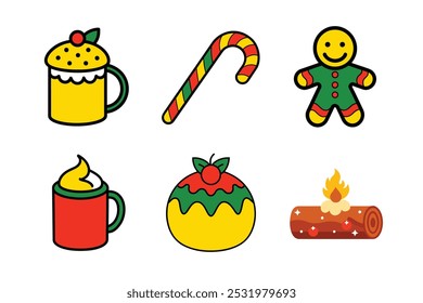 Christmas Treats Clipart Bundle Featuring Festive Desserts