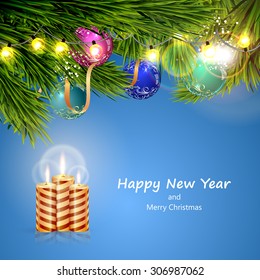 Christmas tree abstract