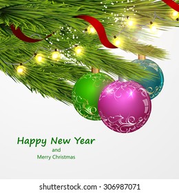 Christmas tree abstract