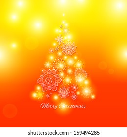  Christmas tree, Abstract Christmas Background