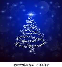 Christmas tree, Abstract background