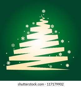 Christmas Tree Abstract Background / Card