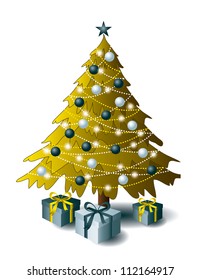 Christmas Tree. Abstract Design.
