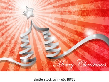 Christmas tree abstract design