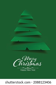 Christmas tree abstract modern background illustration vector.