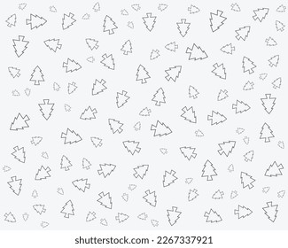 christmas tree abstract vector pattern 