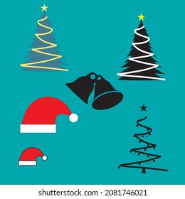 Weihnachtsbaum und Weihnachtszubehör