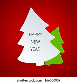 Christmas tree applique background