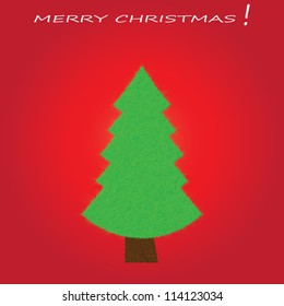 Christmas tree applique vector background. Eps 10.