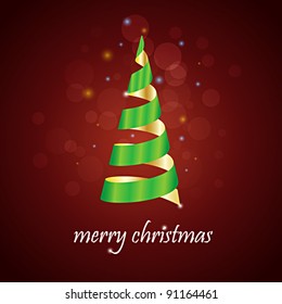 Christmas tree applique vector background. Eps 10.