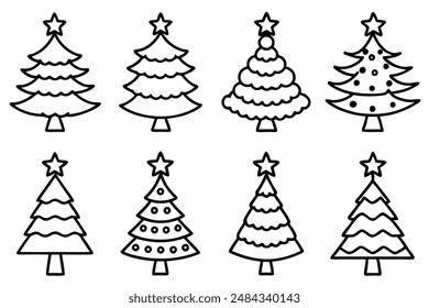 Christmas Tree art illustration depicting the essence of holiday joy