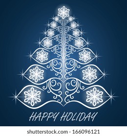 The Christmas Tree. Christmas background