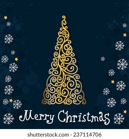 The Christmas Tree. Christmas background 