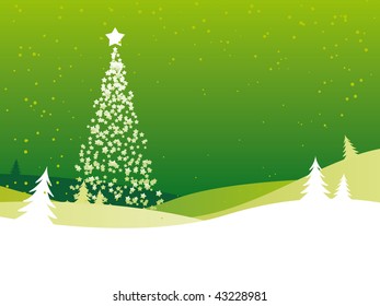 Christmas tree background
