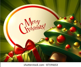 Christmas tree background