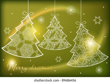 Christmas tree background