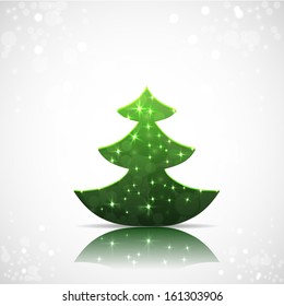 Christmas tree background. Abstract Vector Illustration