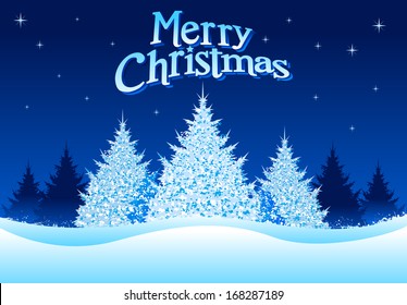 Christmas Tree background. All elements are separated and also hi res jPeg included