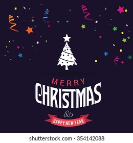 Christmas tree background, Creative Christmas tree Card, Abstract Christmas Tree
